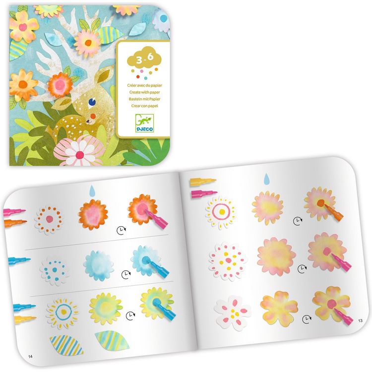  Djeco -  Create with Paper Craft Kit -  Creativity