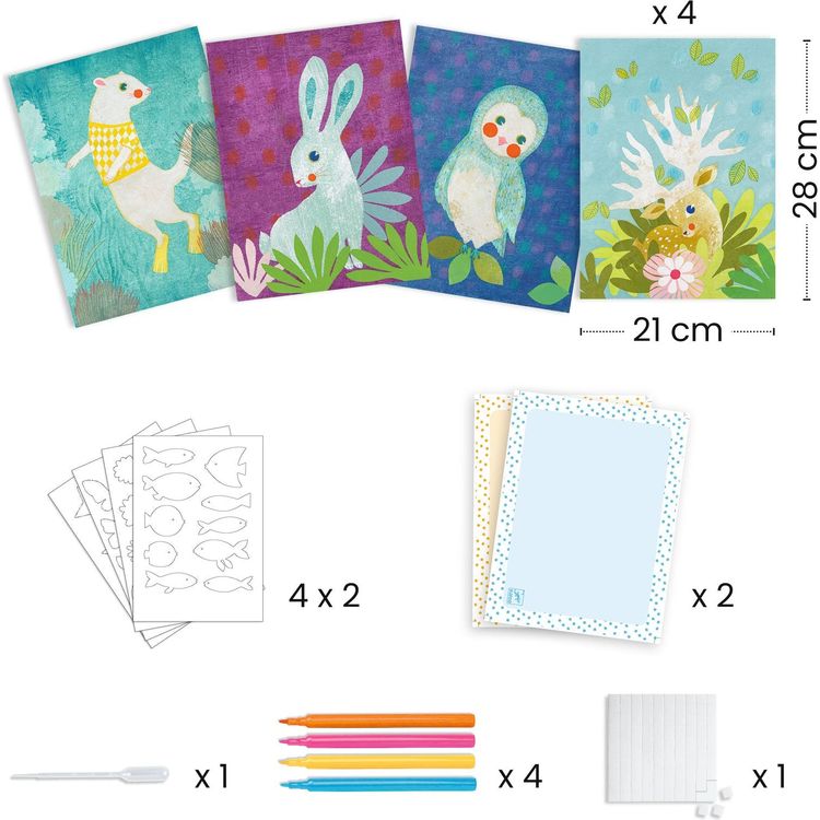  Djeco -  Create with Paper Craft Kit -  Creativity