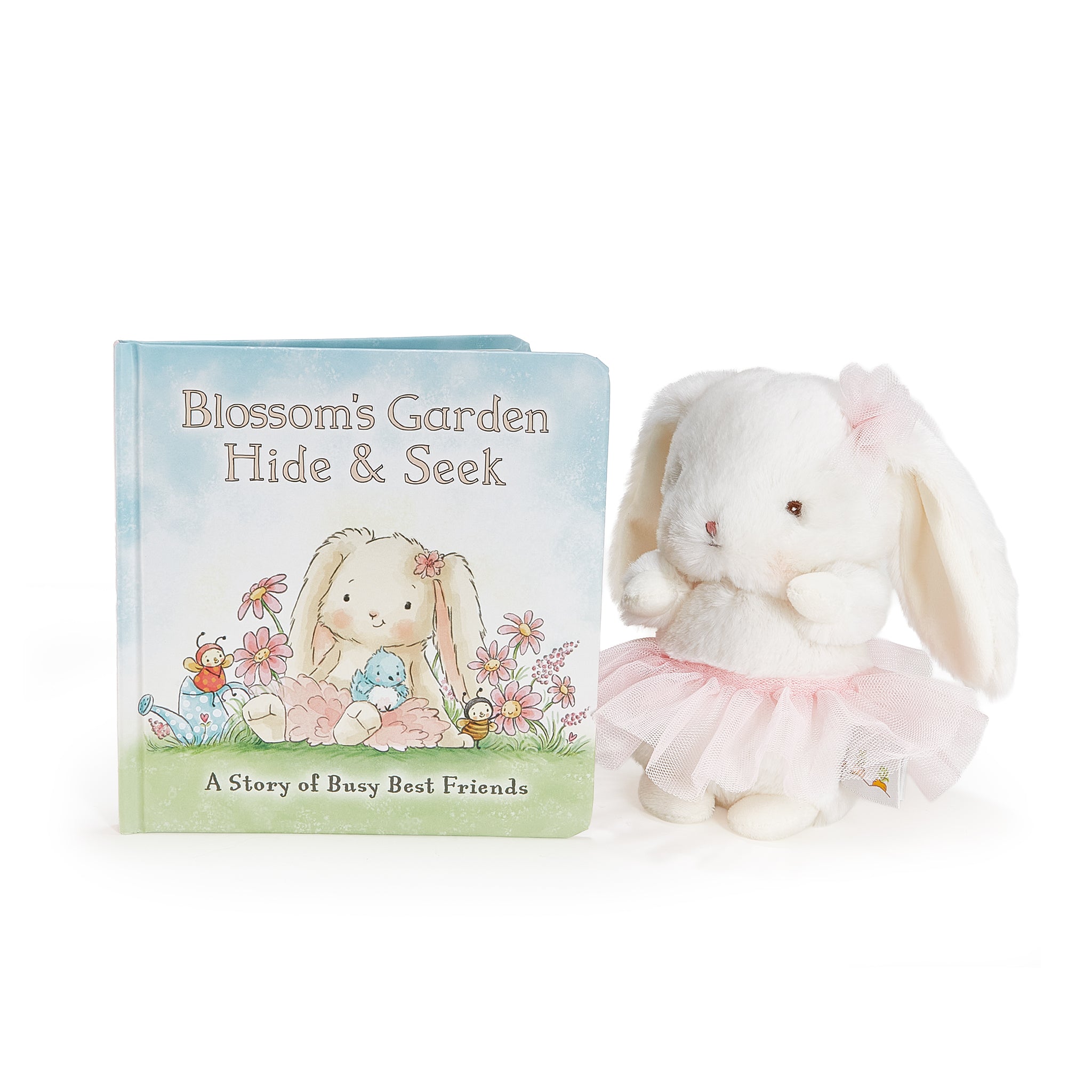  Bunnies By The Bay -  Cricket Island Blossom Bunny Book & Plush Bundle -  Infants