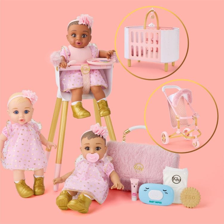  FAO Schwarz -  Cuddle Baby Doll 14-Inches - Blonde Hair -  Dolls