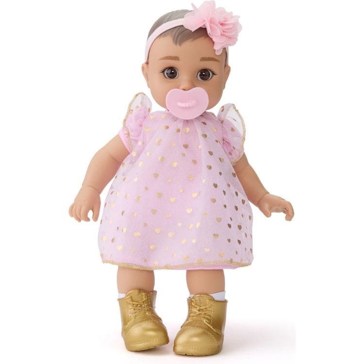  FAO Schwarz -  Cuddle Baby Doll 14-Inches - Brown Hair -  Dolls
