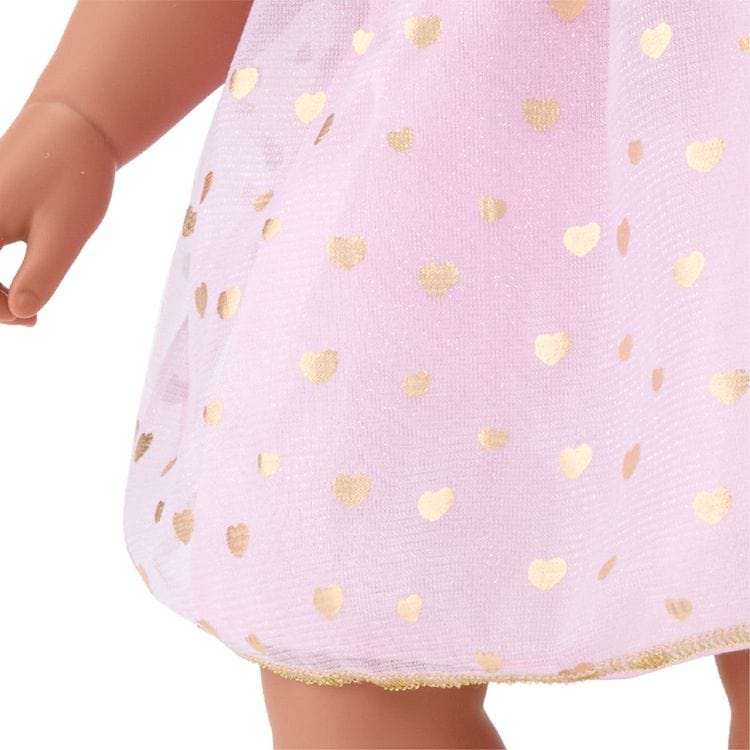  FAO Schwarz -  Cuddle Baby Doll 14-Inches - Dark Brown Hair -  Dolls