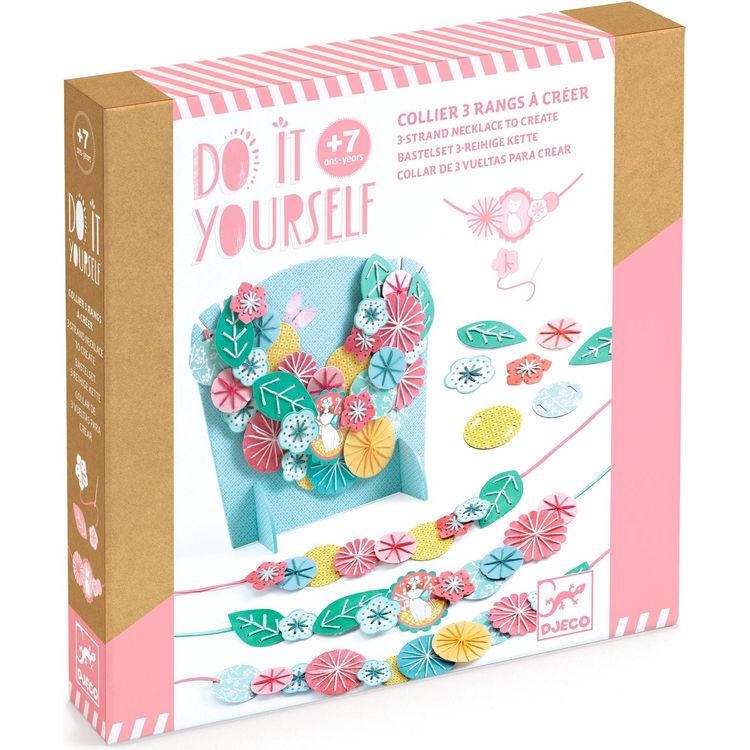  Djeco -  DIY Flora Necklace Craft Kit -  Creativity