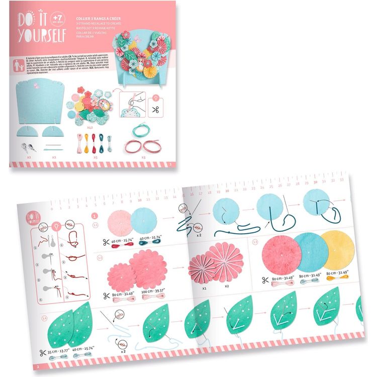 Djeco -  DIY Flora Necklace Craft Kit -  Creativity