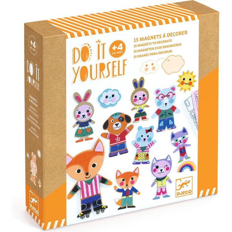 Djeco -  DIY Funky Family Magnet Craft Kit -  Creativity