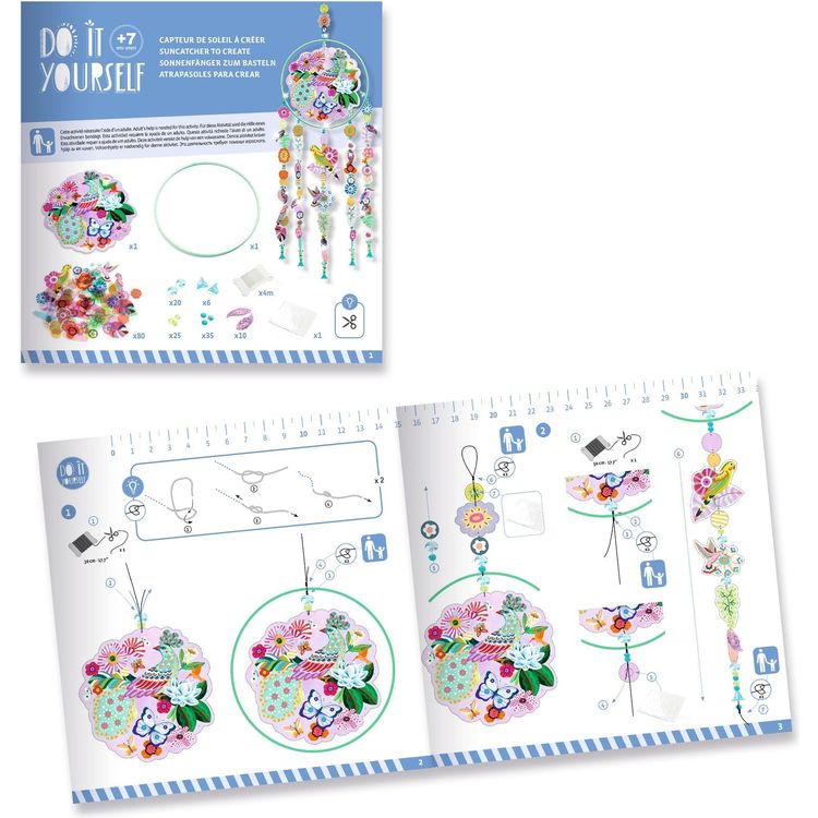  Djeco -  DIY Paradise Bird Suncatcher Making Kit -  Creativity