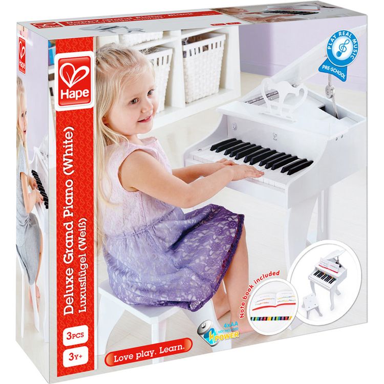  Hape -  Deluxe Grand Piano - White -  Music
