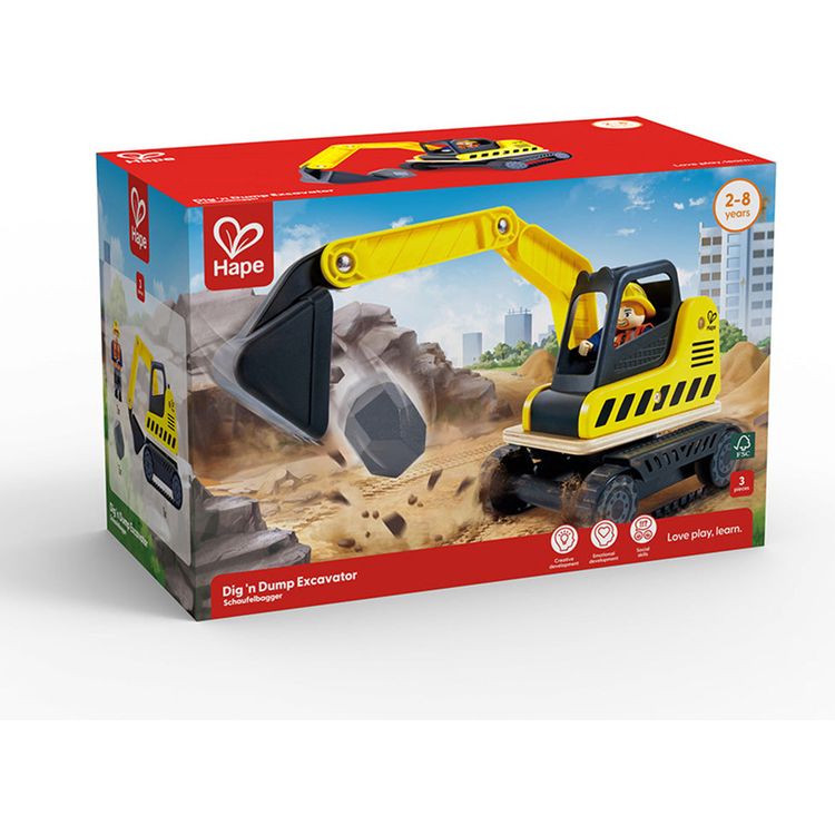 Hape -  Dig 'n Dump Excavator -  Vehicles