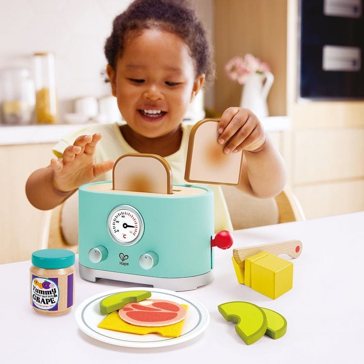 Hape -  Ding & Pop-Up Pretend Play Toaster -  Preschool