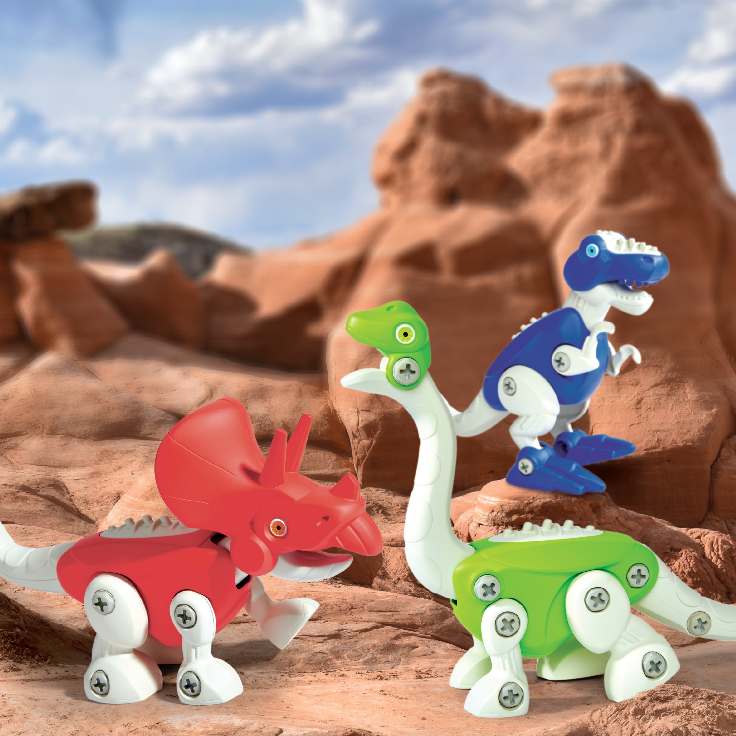  Discovery -  Dinosaur Construction Action Model Build Kit - 90 Pieces -  STEM