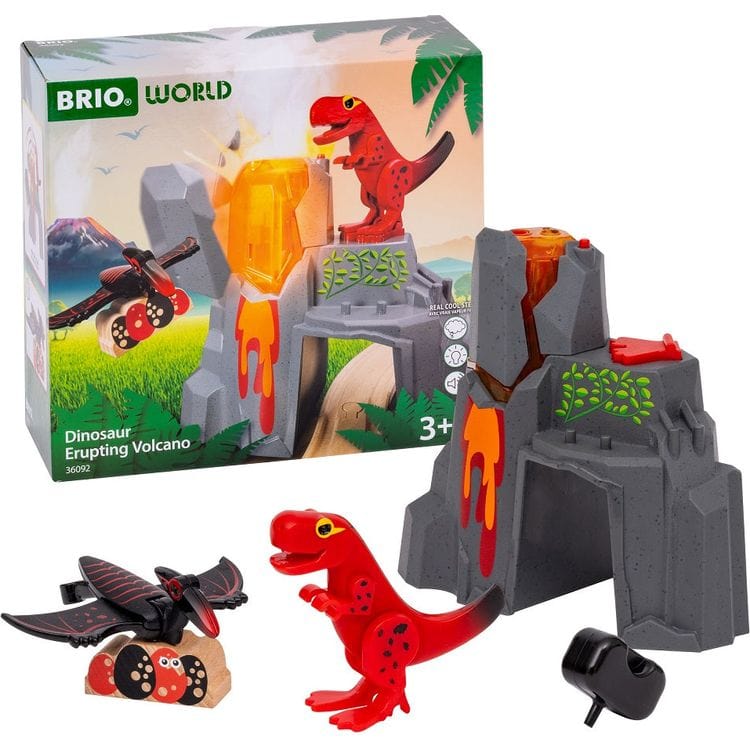  Brio -  Dinosaur Erupting Volcano -  Preschool