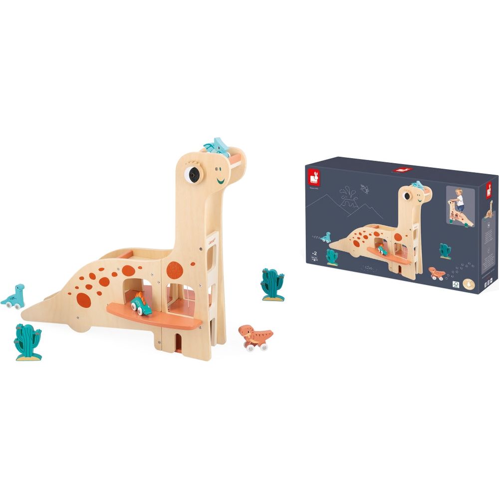  Janod -  Dinosaur Garage Playset -  Preschool