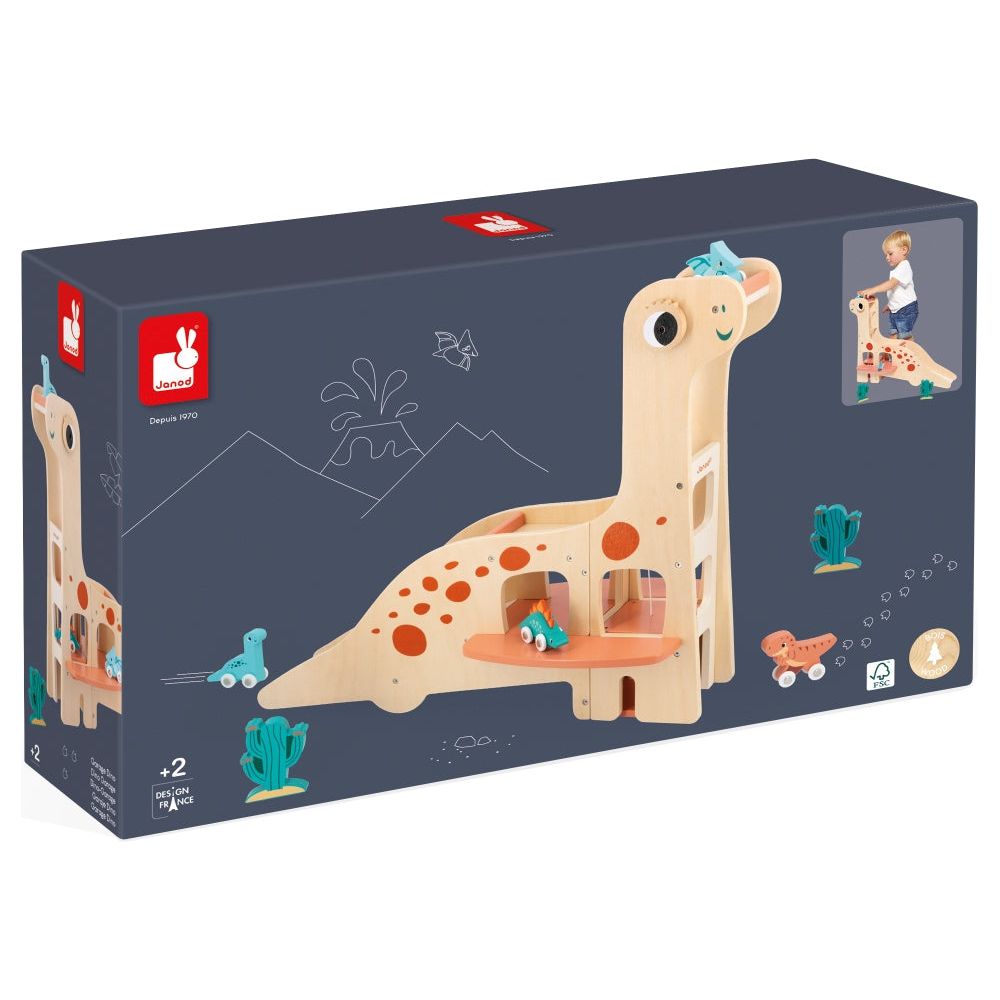  Janod -  Dinosaur Garage Playset -  Preschool