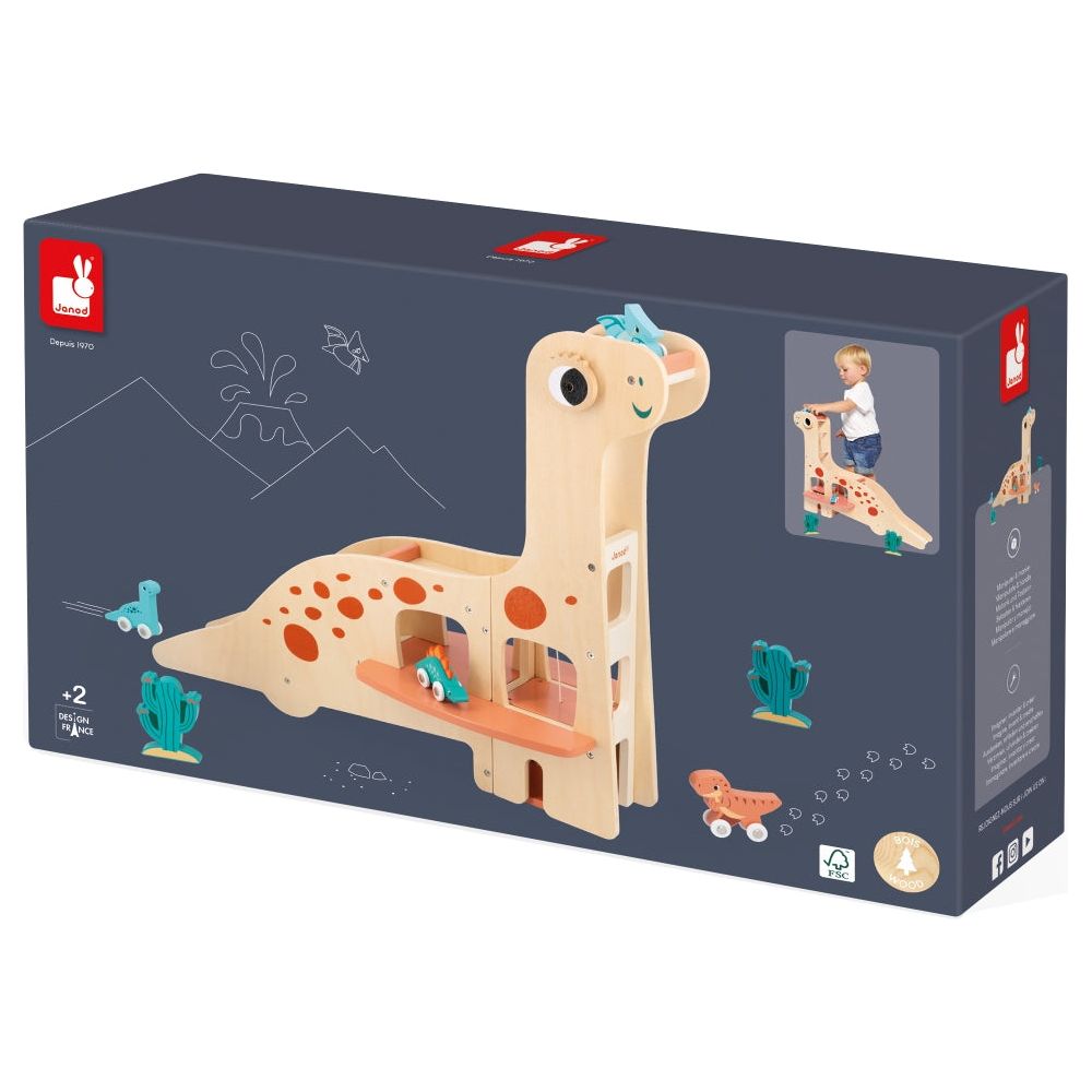 Janod -  Dinosaur Garage Playset -  Preschool