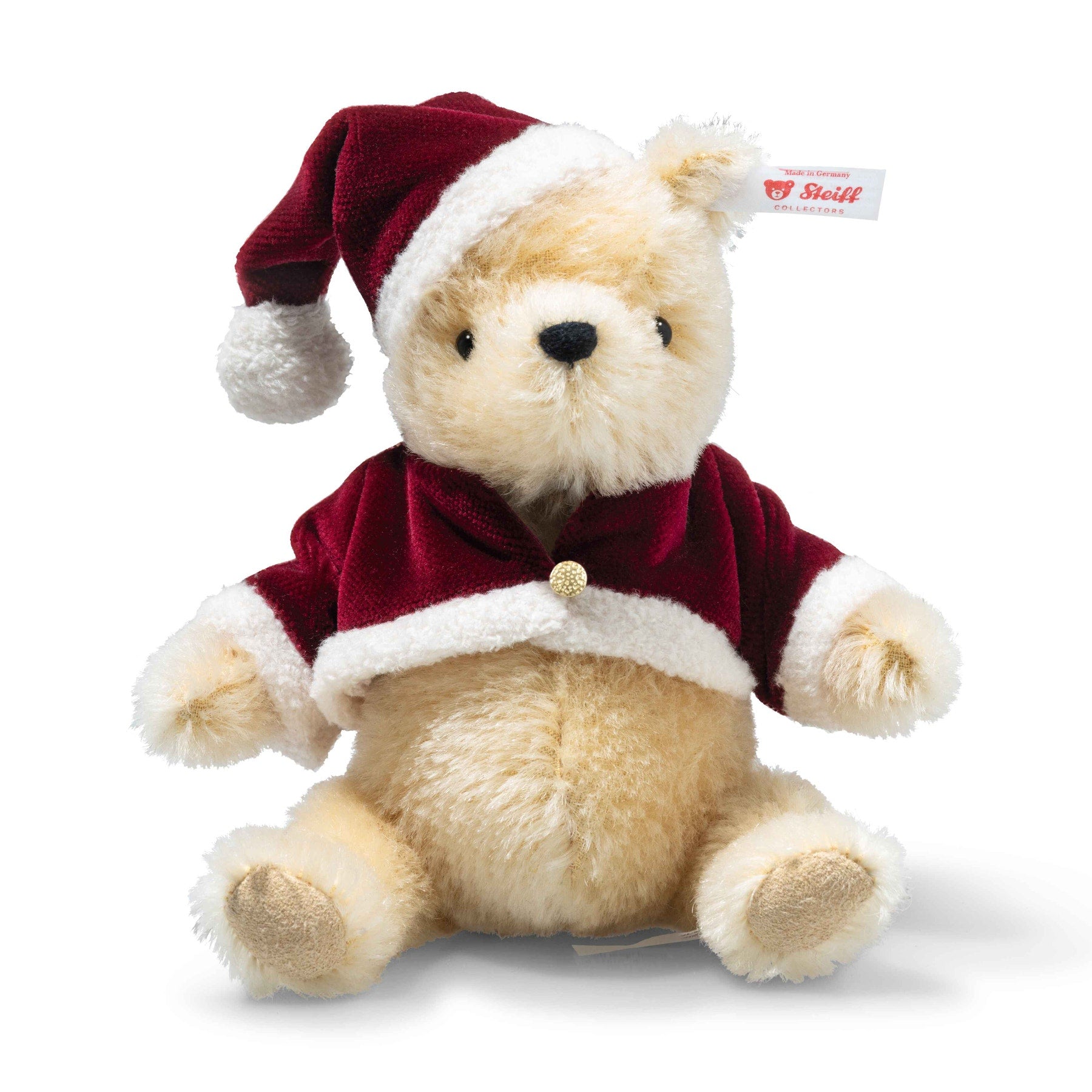 Steiff Winnie the Pooh ぬいぐるみ 676598 Disney Winnie the Pooh 100th Anniversary, 8 in, yellow - Steiff.com