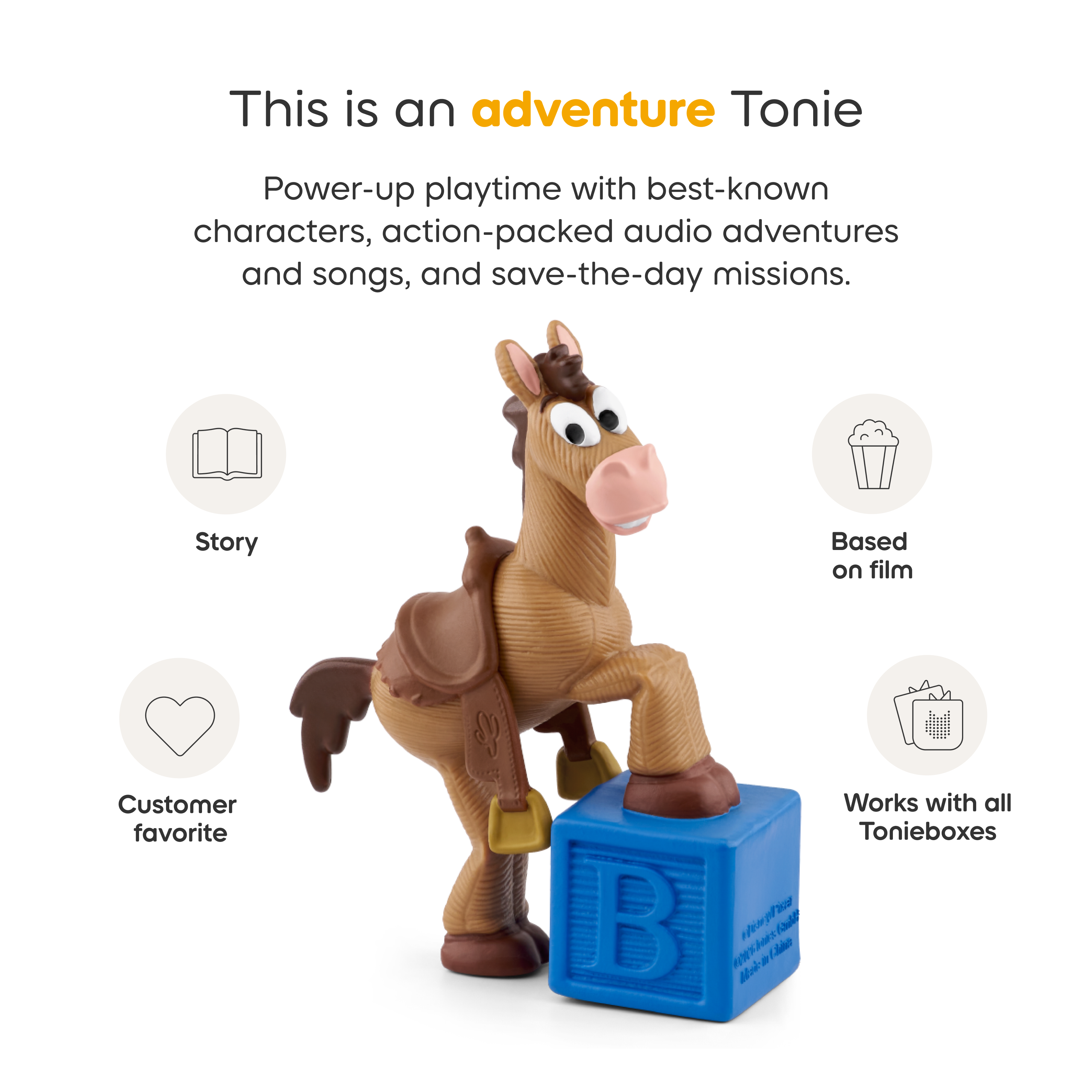 トイストーリー トニーズ Toy Story 5: Bullseye Tonie Disney and Pixar Toy Story 5: Bullseye Tonie | Tonies