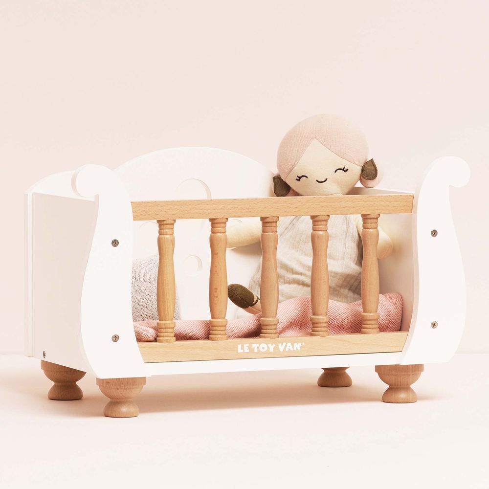  Le Toy Van -  Dolls Wooden Cot -  Dolls