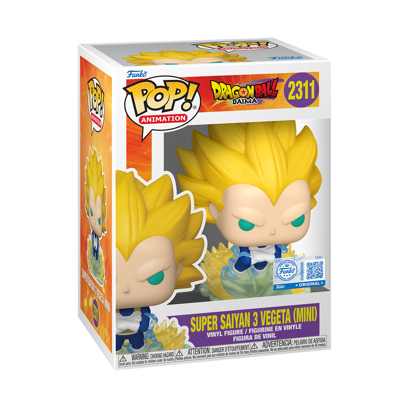 Funko -  Dragon Ball Pop! Super Saiyan 3 Vegeta (Mini) -  World of Funko