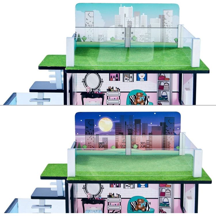  Teamson Kids -  Dreamland Barcelona Dollhouse - Turquoise/Black -  Preschool