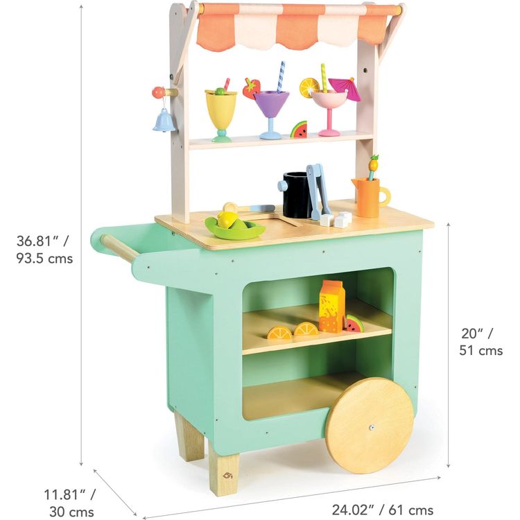  Tender Leaf Toys -  Drinks Trolley -  Preschool