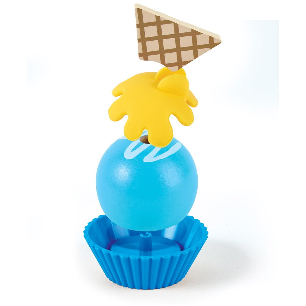 Colorful Wooden Cupcakes Pretend Play Food Kitchen Toy