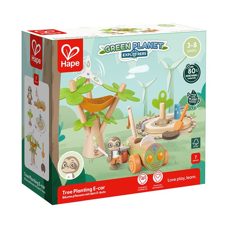  Hape -  Electric Wind Turbine Car Toy -  Preschool