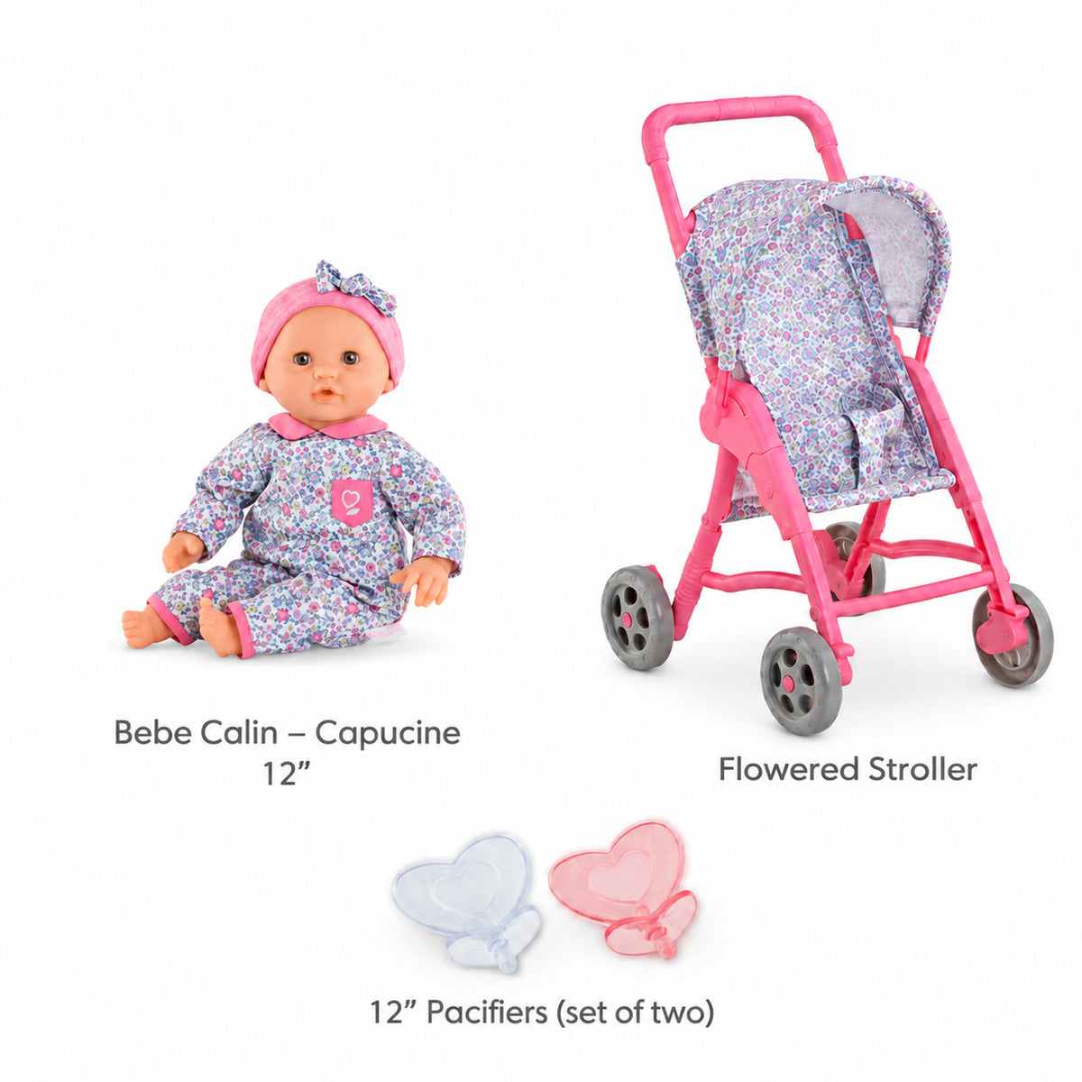 Corolle -  Exclusive Calin Capucine 12" Baby Doll Bundle -  Dolls
