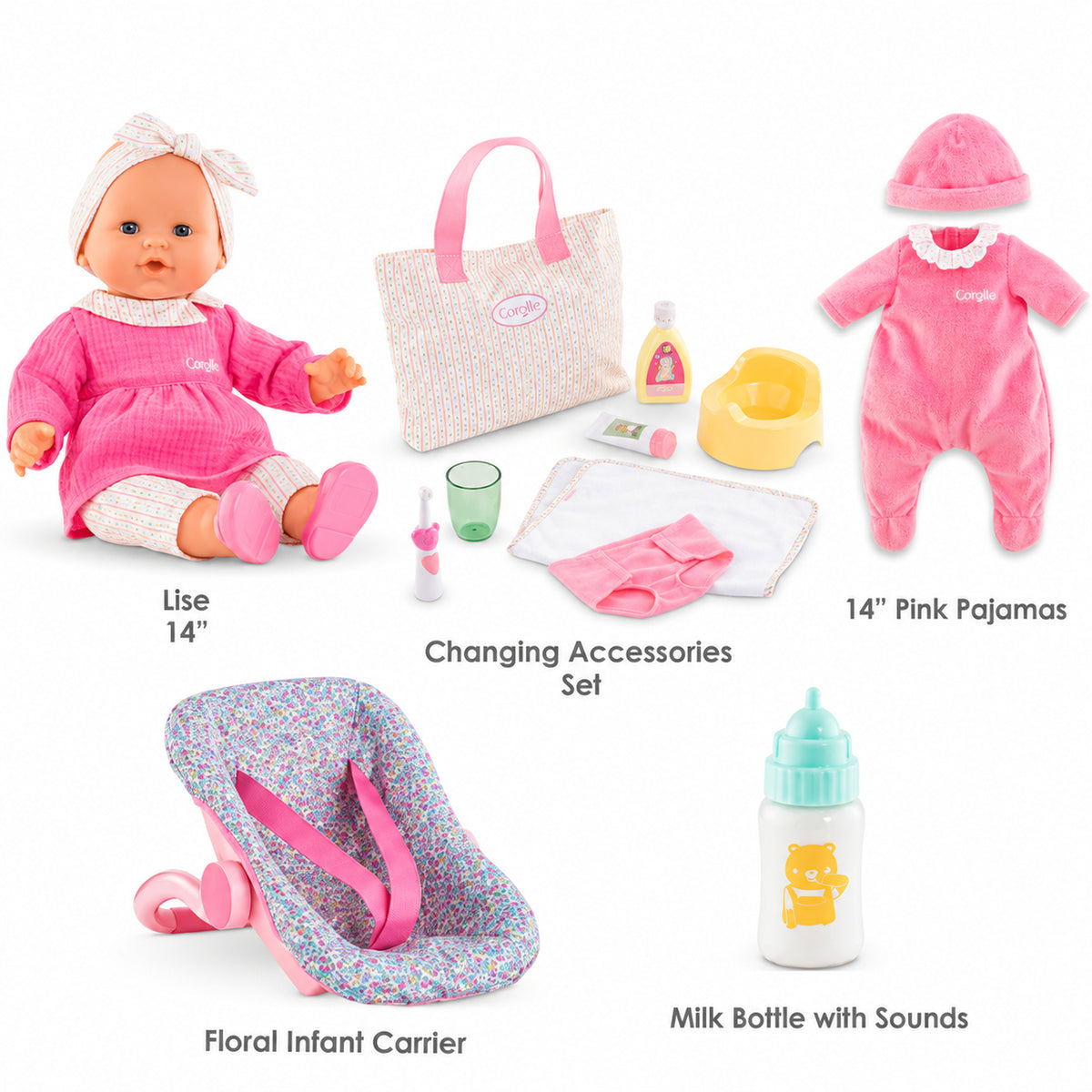 Corolle -  Exclusive Lise 14" Baby Doll Bundle -  Dolls