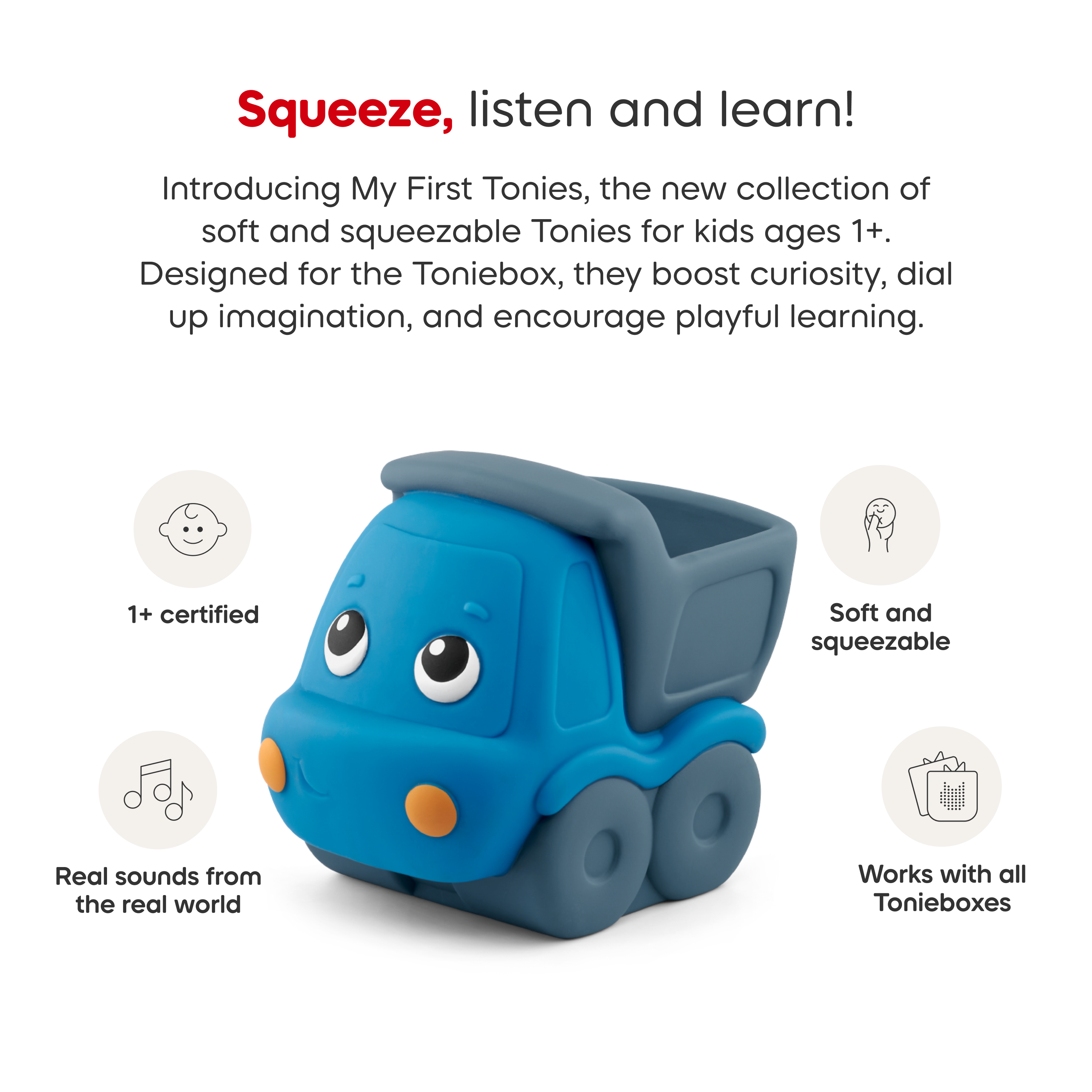 Tonies -  Exclusive Toniebox 2 Bundle: Jungle + Construction - Sky Blue -  Electronics