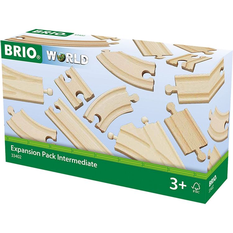  Brio -  Expansion Pack Intermediate Wooden Track Train Set -  Preschool