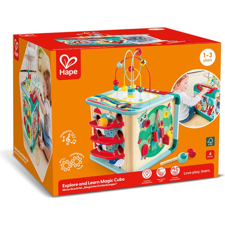  Hape -  Explore & Learn Magic Cube -  Infants