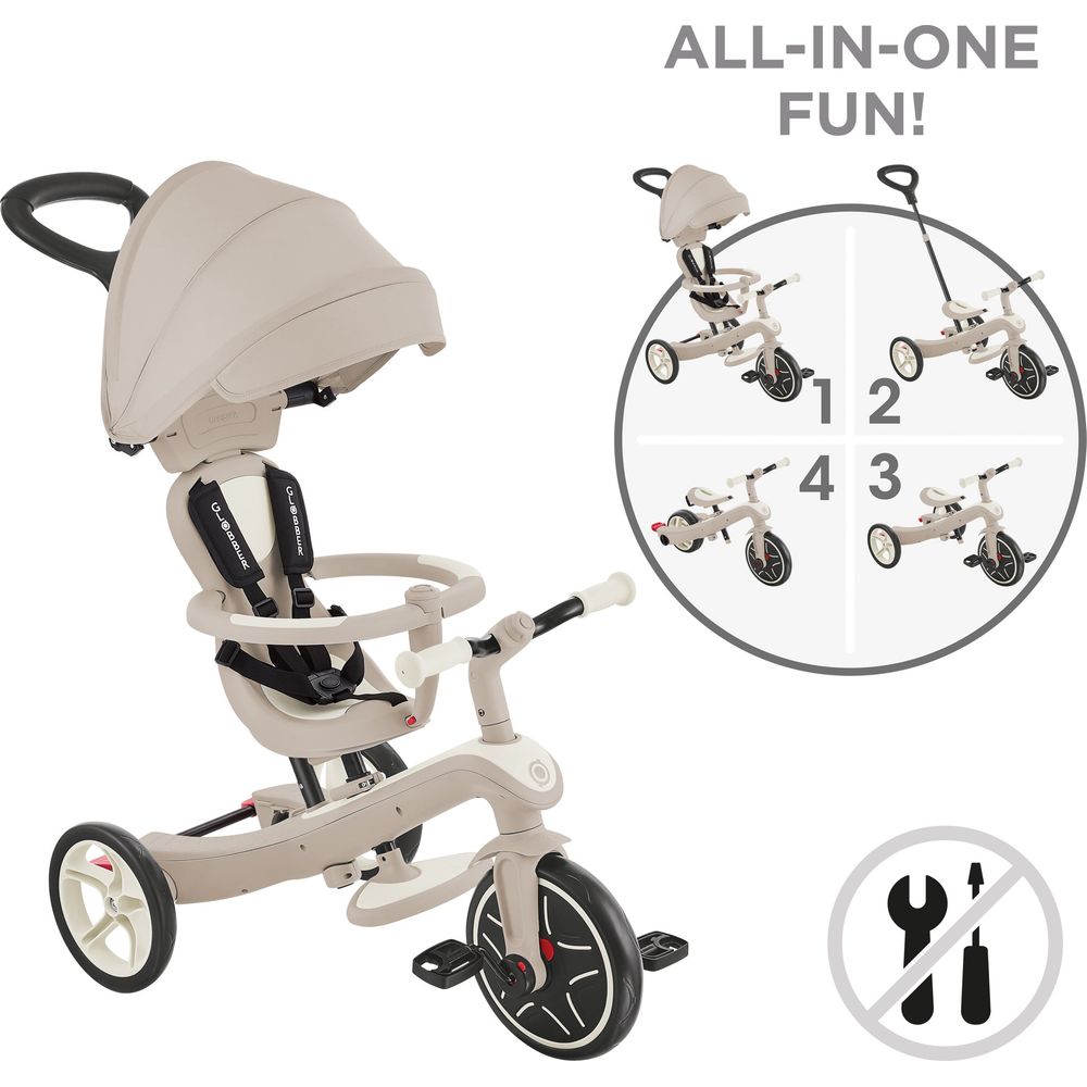  Globber -  Explorer Trike Eco 4-in-1 - Coconut -  Outdoor