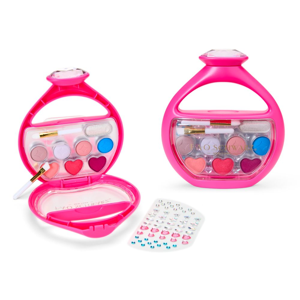  FAO Schwarz -  Eye & Lip Compact 7-Piece Set -  Fashion Activity and Roleplay