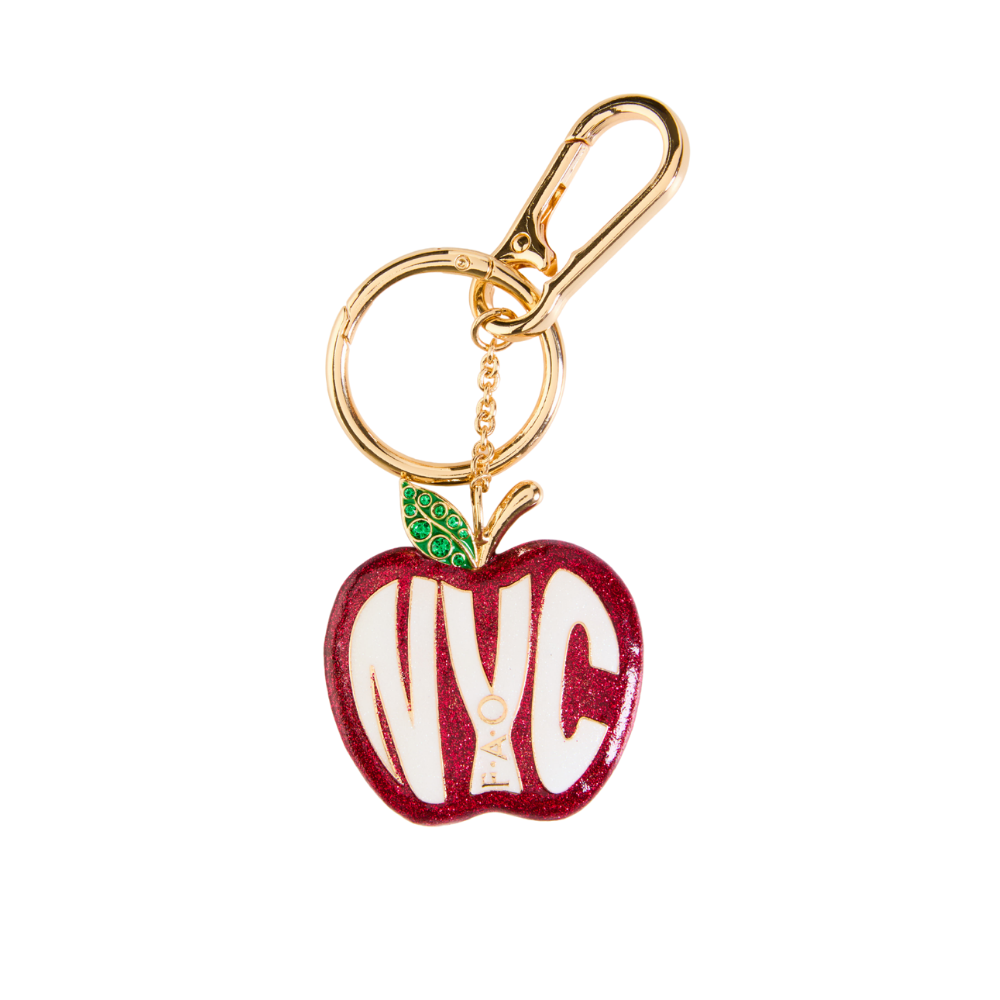  FAO Schwarz -  FAO NYC Apple Keychain -  Souvenirs