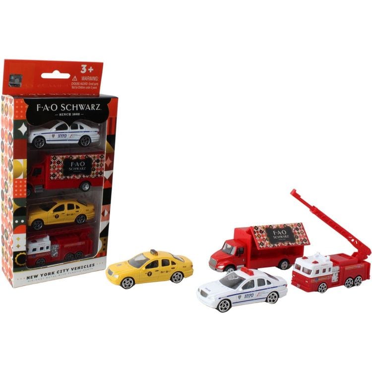  Daron Worldwide Trading, Inc. -  FAO Schwarz Exclusive 4-Piece NYC Vehicle Set -  Vehicles