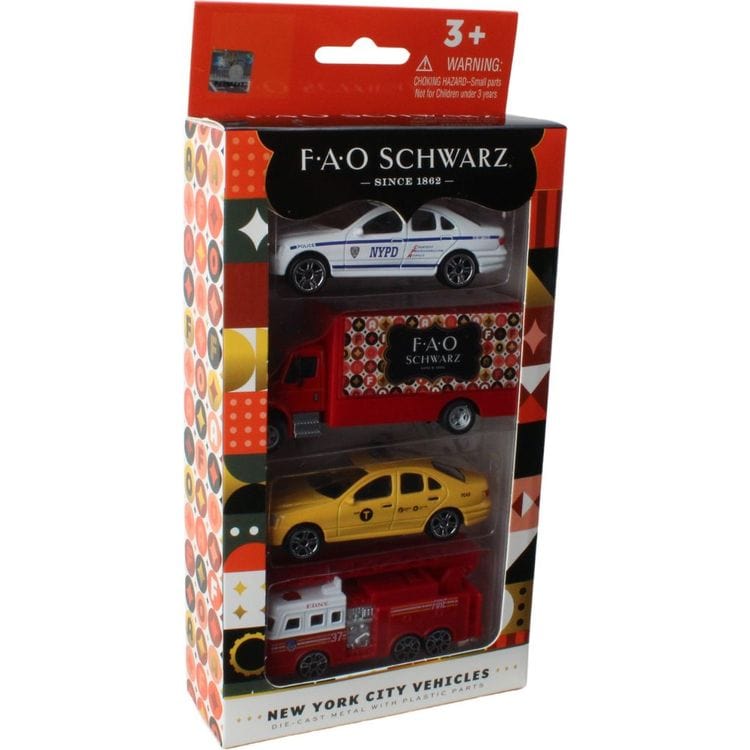  Daron Worldwide Trading, Inc. -  FAO Schwarz Exclusive 4-Piece NYC Vehicle Set -  Vehicles