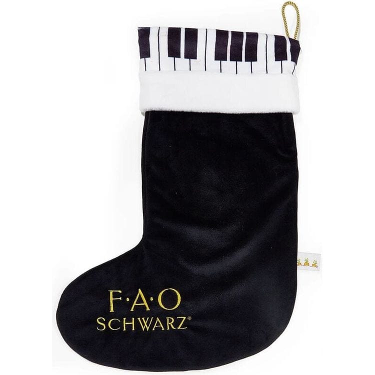  Bunnies By The Bay -  FAO Schwarz Piano Stocking -  Holiday