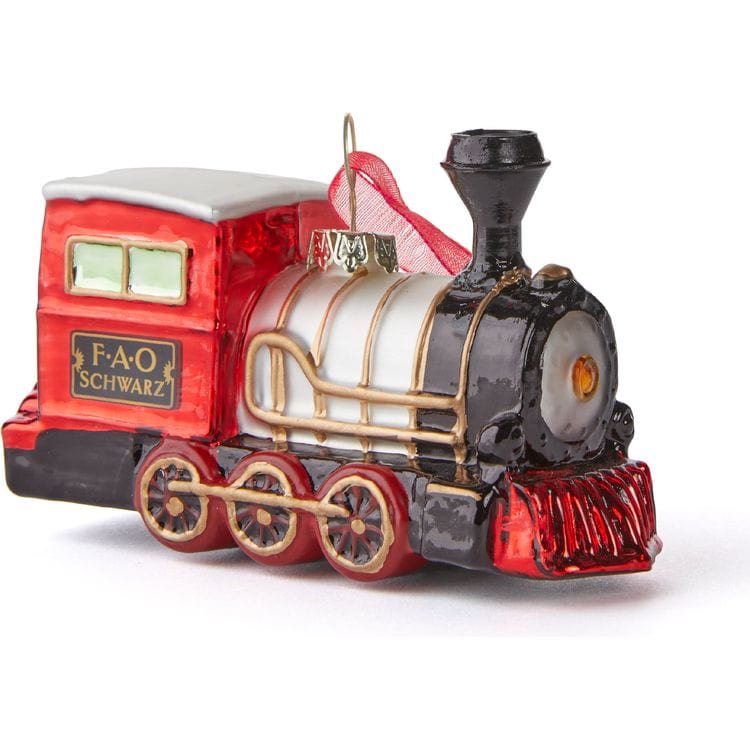  FAO Schwarz -  FAO Schwarz Train Glass Ornament -  Holiday