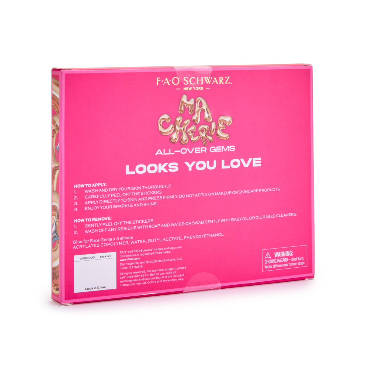 FAO Schwarz -  Face Gems – Ma Cherie -  Fashion Activity and Roleplay