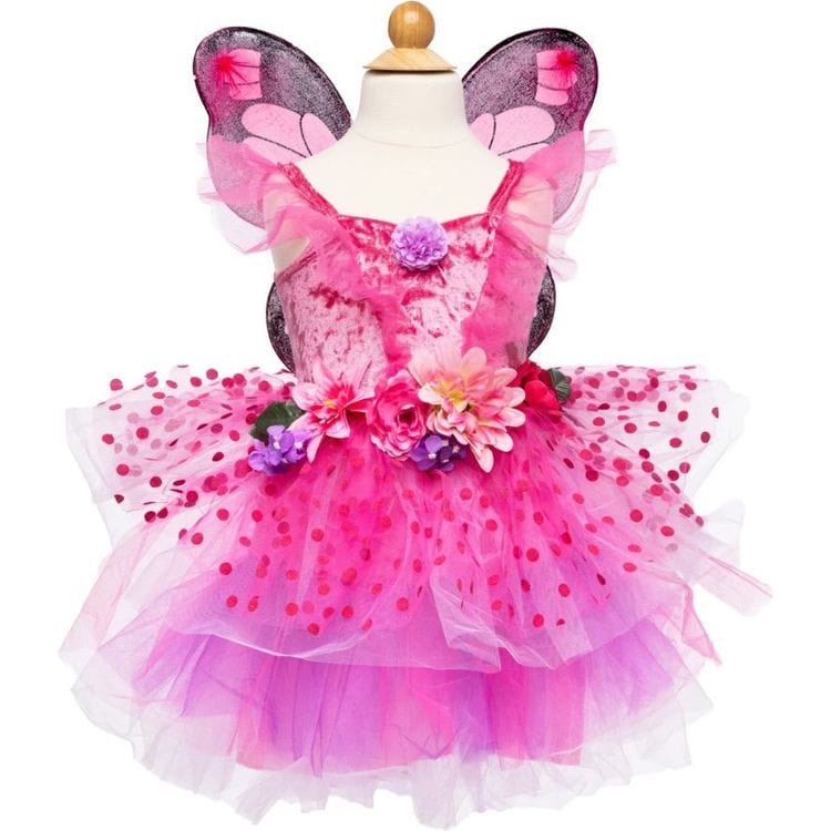  Great Pretenders -  Fairy Blooms Deluxe Dress & Wings - Size 5-6 Years -  Dress up