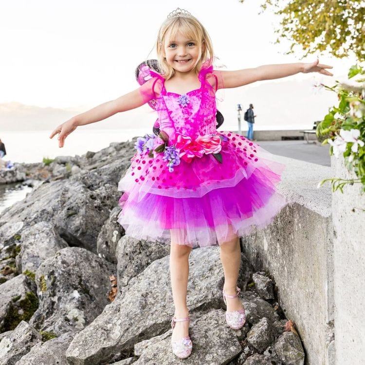  Great Pretenders -  Fairy Blooms Deluxe Dress & Wings - Size 5-6 Years -  Dress up