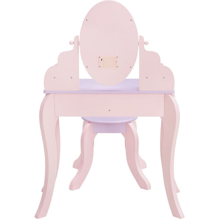  Teamson Kids -  Fantasy Fields Little Princess Rapunzel Vanity with LED Mirror -  Room Decor