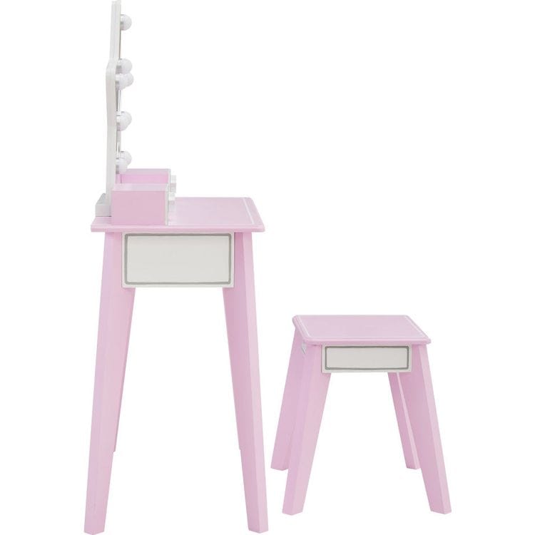  Teamson Kids -  Fantasy Fields Little Princess Star Vanity with LED Mirror -  Room Decor