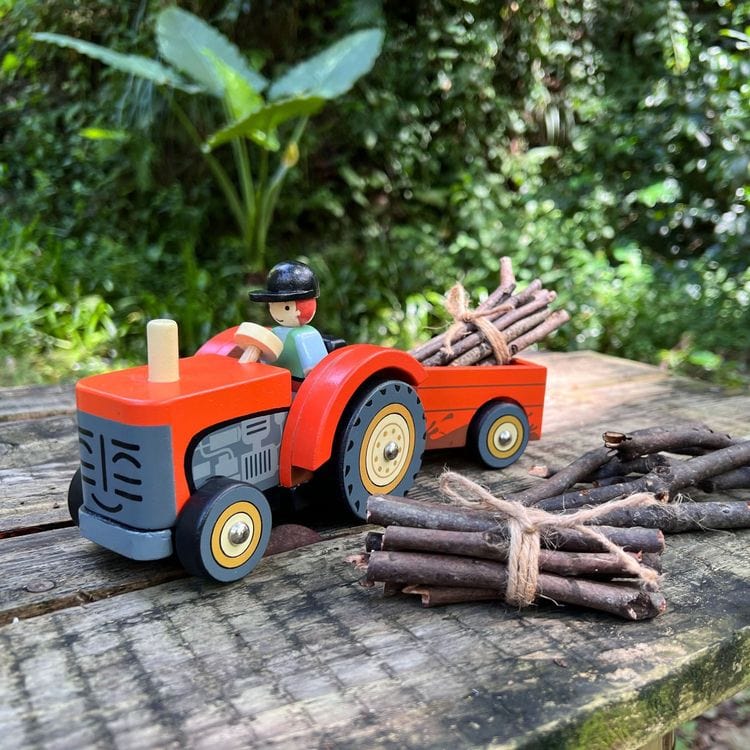  Tender Leaf Toys -  Farmyard Tractor Toy -  Preschool