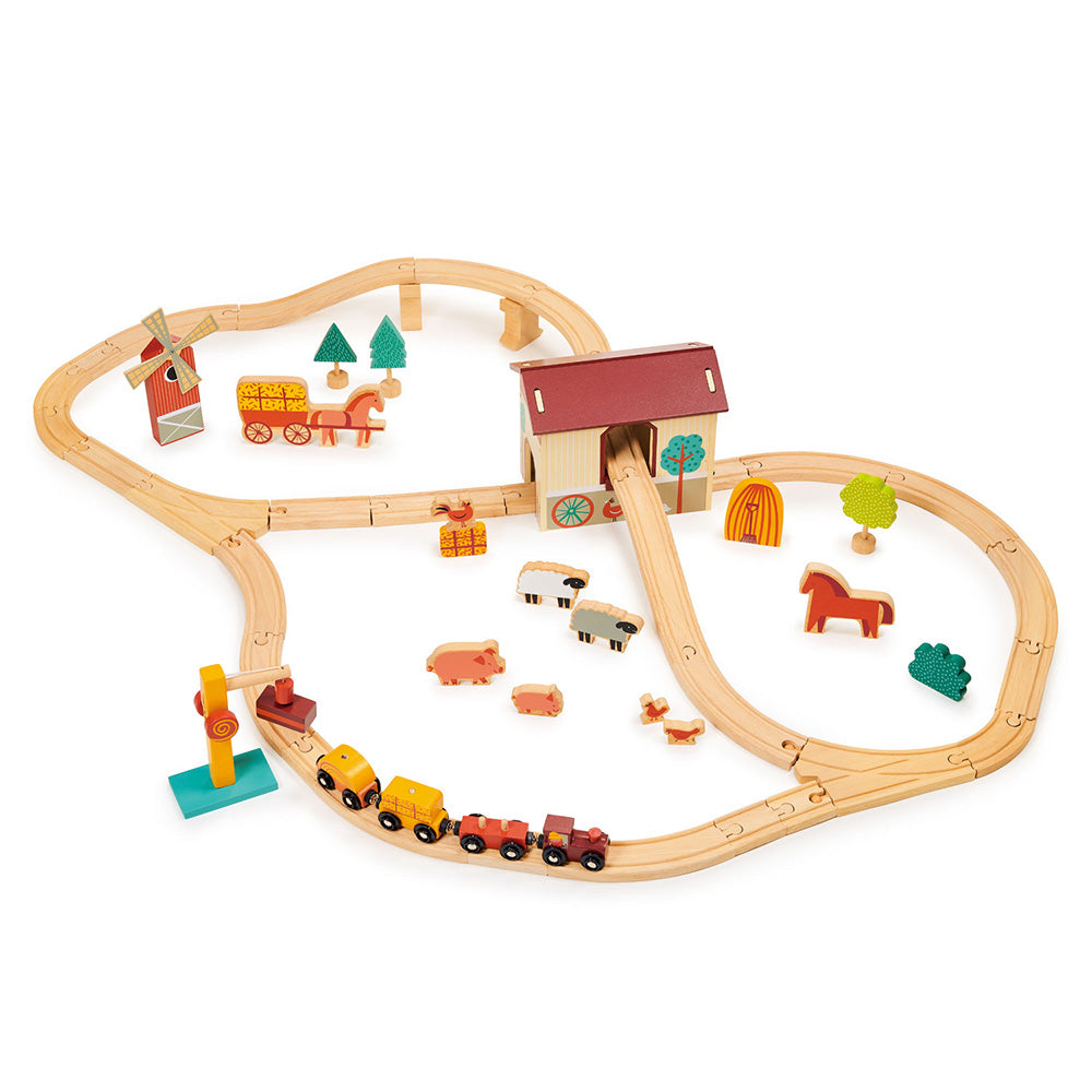  Mentari -  Farmyard Train Set -  Preschool