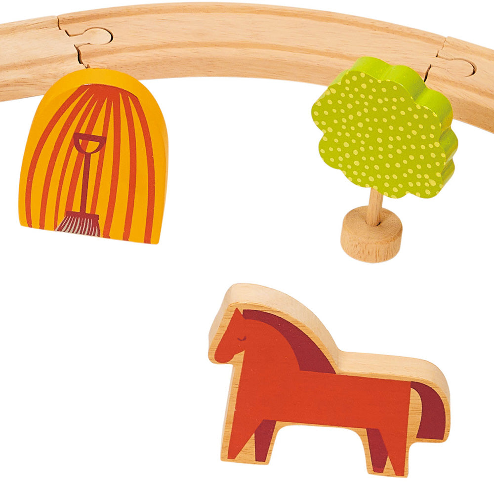  Mentari -  Farmyard Train Set -  Preschool