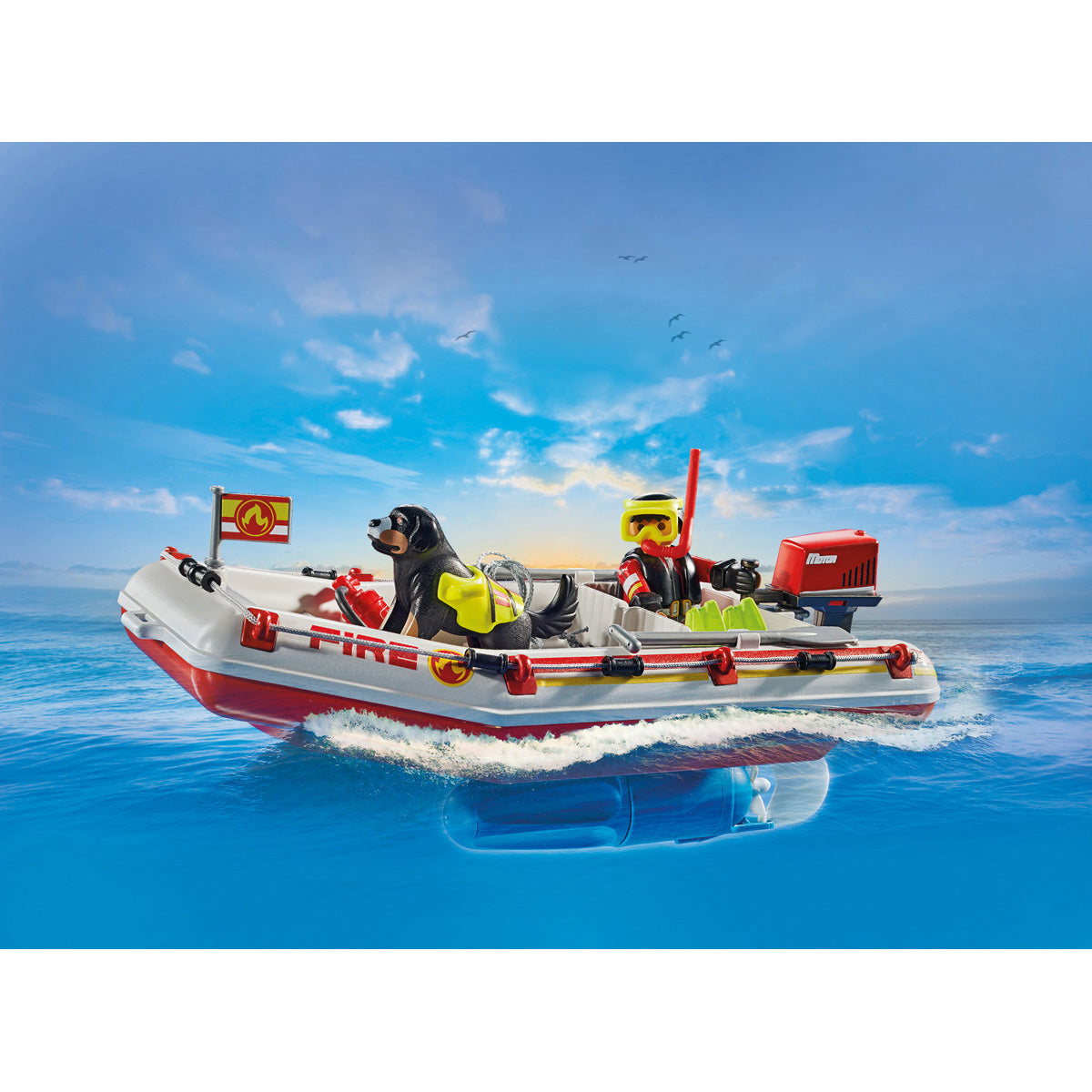  Playmobil -  Fireboat with Water Scooter Playset -  Preschool