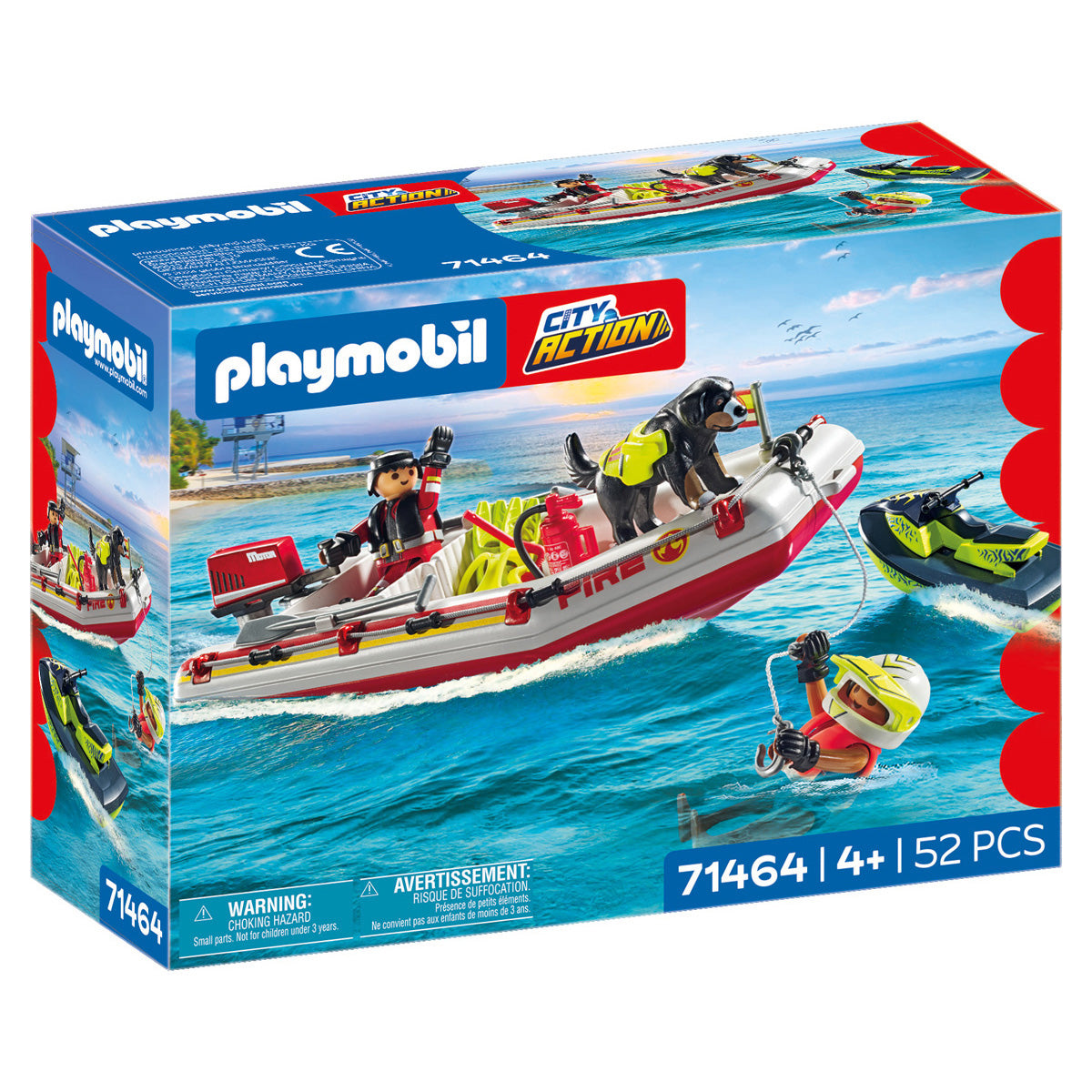  Playmobil -  Fireboat with Water Scooter Playset -  Preschool
