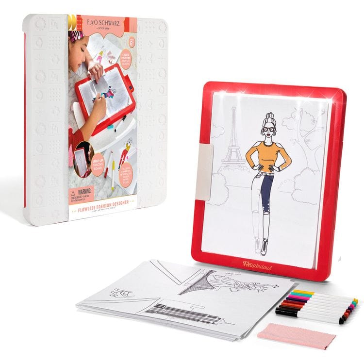  FAO Schwarz -  Flawless Fashion Designer Light-Up Tracing Tablet -  Fashion Activity and Roleplay