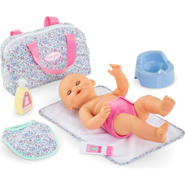  Corolle -  Floral Changing Accessory Set for 14" Baby Doll -  Dolls